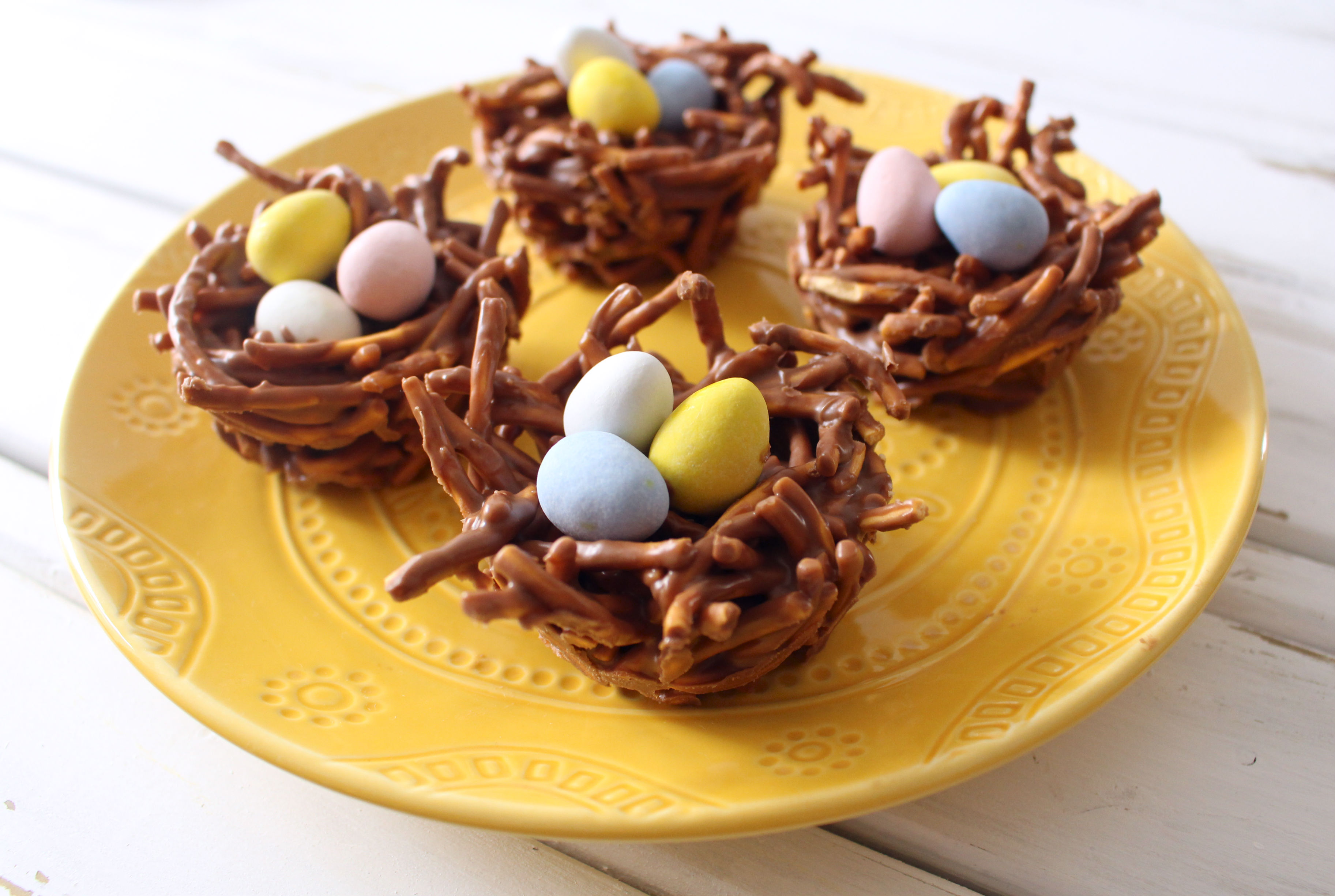 Chocolate Easter Egg Nests